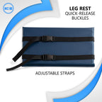 NYOrtho Wheelchair Leg Rest Pad – Cushioned Calf Support & Lower Leg Stabilizer – Non-Slip Vinyl Wheelchair Accessory with Quick-Release Straps, Easy to Clean, Pressure Relief – 16x9 in - Made in USA