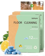 SOPAMI multi-effect floor cleaning tablets 24 Counts Lemon Scent
