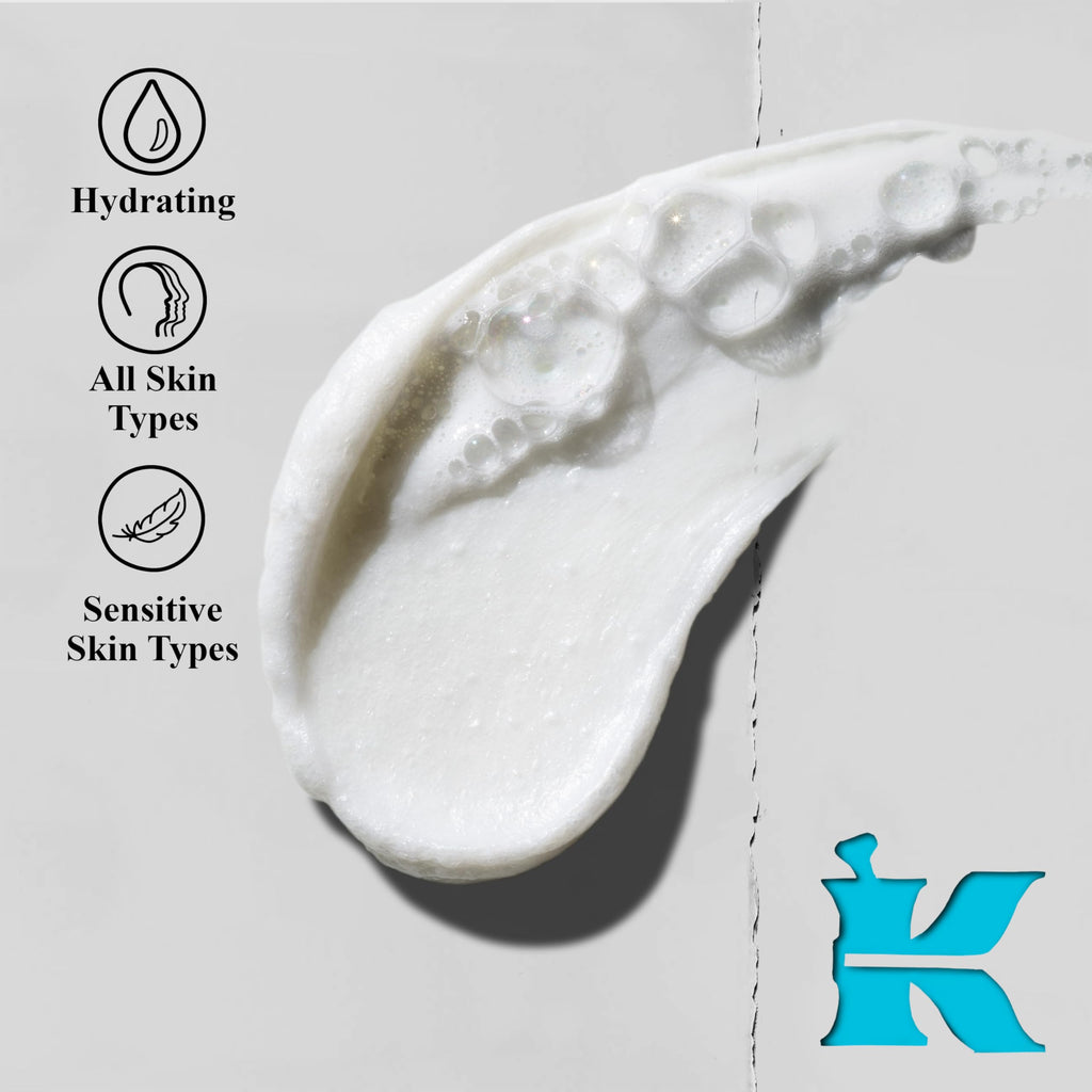 Kiehl's Ultra Facial Barrier-Hydrating Cleanser, Cream-To-Foam Non-Stripping Daily Face Wash For All Skin Types, Including Sensitive - 2.5 Fl Oz