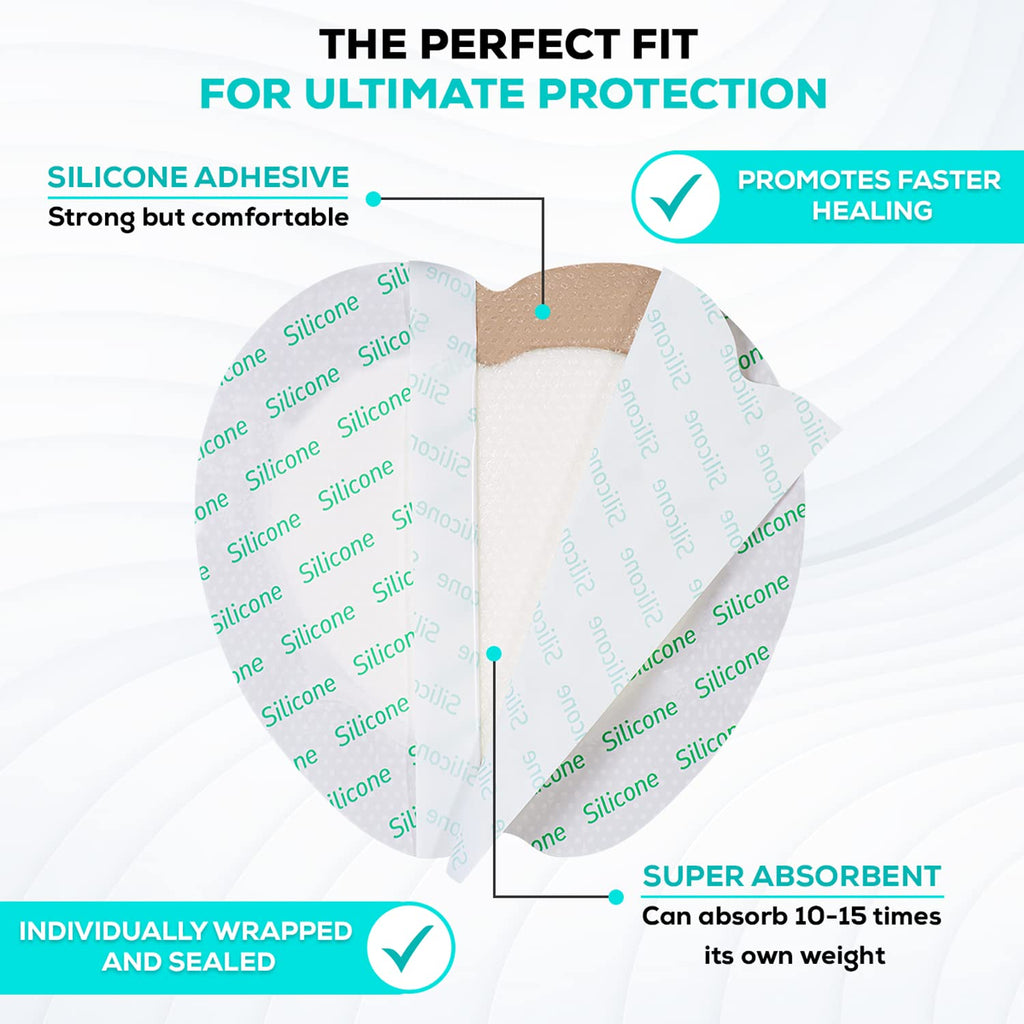 MedVance Silicone Sacral Foam Adhesive Dressing Bandages, 7"x7", Box of 10
