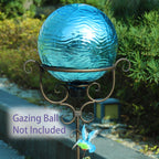 VCUTEKA Gazing Ball Stand, Metal Garden Gazing Globe Stand for 8-10" Balls
