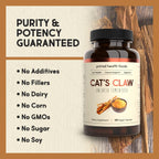 Primal Health Foods Organic Cat's Claw 1000 mg 60 Servings | Immune Support, Digestion and Joint Relief | Vegetarian, Organic, Non-GMO & Gluten Free