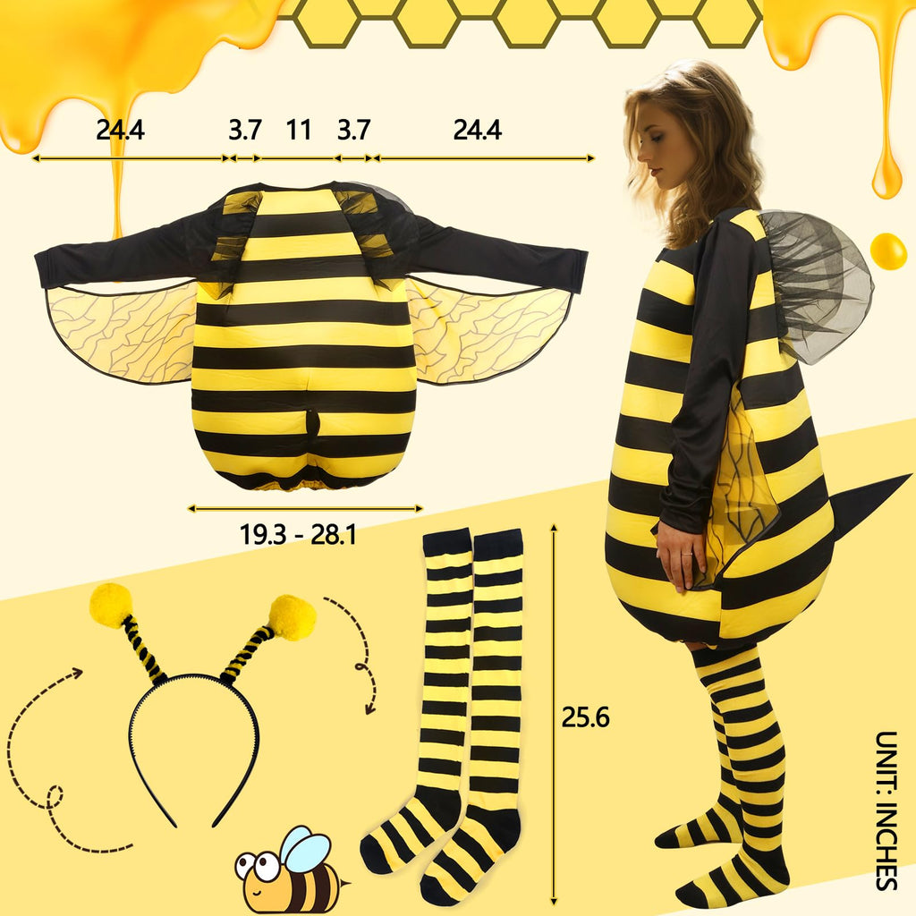 HOMELEX Bumble Bee Costume for Women Halloween Outfit