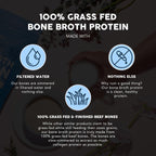 Paleovalley 100% Grass Fed Beef Bone Broth Protein Powder - Rich in Collagen Peptides for Hair, Skin, Gut Health, Bone and Joint Support - 13g Protein Per Serving - No Gluten or GMOs - Chocolate