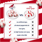Red Bird Soft Peppermint Puffs, Soft Mints Individually Wrapped, 52 oz Tub
