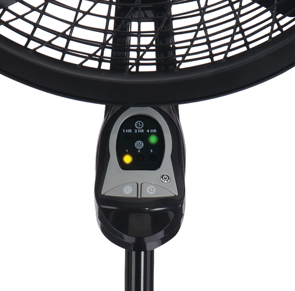 Lasko Cyclone Oscillating Pedestal Fan - Adjustable to 54" - 1843 - Black