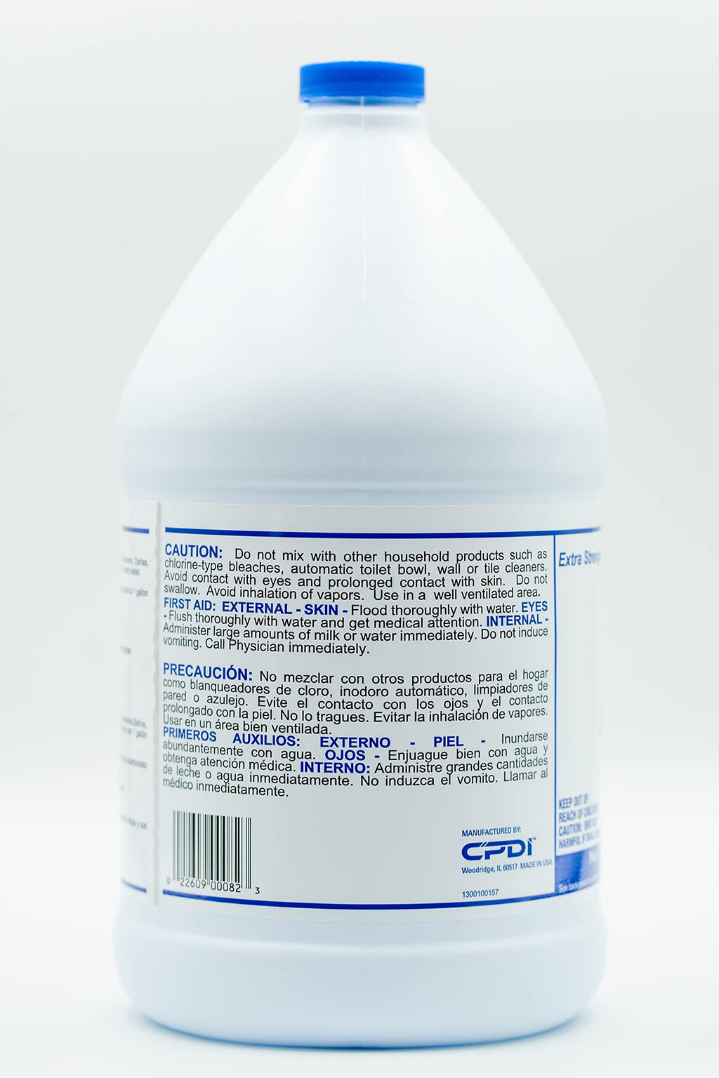 CPDI Clear Ammonia Cleaner Liquid, 1 Gallon, Multipurpose, Multi-Surface Cleaning Solution Removes Grease, Hard Water Stains, and Odors, Kitchen and Bathroom Use
