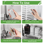Jeymei 8-Pack Damp Clean Duster Sponge, Sponge Cleaning Brush, Duster for Cleaning Blinds, Glass, Baseboards, Vents, Railings, Mirrors, Window Track Grooves and Faucets