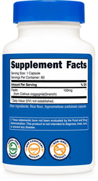Nutricost Fisetin Capsules 100mg, 60 Capsules - Natural Polyphenol Antioxidant - Non-GMO, Gluten Free, and Vegan Friendly Supplement