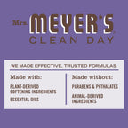 MRS. MEYER'S CLEAN DAY Dryer Sheets, Fabric Softener, Reduces Static, Infused with Essential Oils, Compassion Flower, 80 Count (Pack of 3)