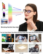 EYEURL 4 Pack Cat Eye Reading Glasses for Women, Blue Light Blocking Readers Lightweight Spring Hinge Anti Eyestrain UV Fashion Eyeglasses +1.50