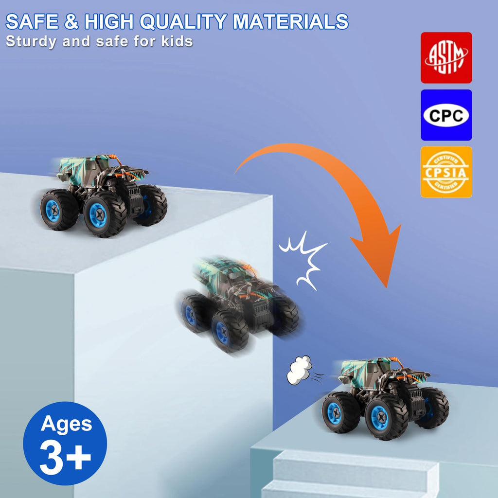 Trovogil Take Apart Monster Truck Toys for Kids 3 4 5 6 7 8 Year Old Boys, STEM Educational Building Toys with Electric Drill & Storage Box Gift Birthday Christmas for Boys Girls Kids Toddlers