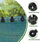100PCS Shade Cloth Clips, Shade Cloth Plastic Clips