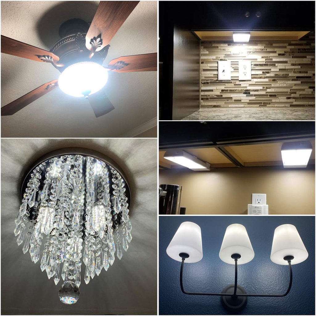 LDSZM E12 LED Bulbs 12W Candelabra led Light Bulb,100 Watt Equivalent 1200lm Warm White 3000K E12 Base LED Chandelier Light Bulbs Non-Dimmable LED Corn Bulbs, Pack of 6