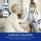 CorDx Flu A/B & COVID-19, At Home 3-in-1 Rapid Test Kit, 2 Tests