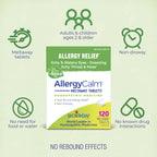 Boiron AllergyCalm Tablets for Relief from Allergy and Hay Fever Symptoms of Sneezing, Runny Nose, and Itchy Eyes or Throat - 120 Count