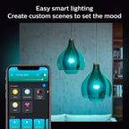 Philips Hue Smart 75W A19 LED Bulb - White and Color Ambiance Color - Changing Light - 6 Pack - 1100LM - E26 - Indoor - Control with Hue App - Works with Alexa, Google Assistant and Apple Homekit
