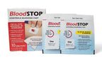 BloodSTOP-Hemostatic Dressing: Controls Bleeding Fast, Natural, Plant-Based Wound Dressing, Cuts, Road Rash, Abrasions, Nosebleeds, Bleeding Control Kit, Stop the Bleed Kit - Safe for All Ages, 10 Ct