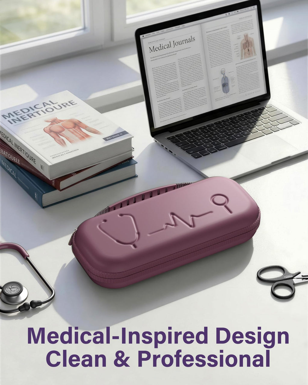 ProCase Stethoscope Case for 3M Littmann Classic III & Cardiology IV -Plum