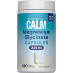 Natural Vitality Calm, Magnesium Glycinate Supports Bone, Muscle, Heart, & Nerve Health, Non-GMO, Vegan, Gluten Free 180ct