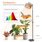 Bstrip Standing Grow Light for Indoor Plants, 65-72.8in Adjustable Height