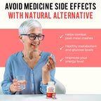 Advanced Glucose Discovery for Sugar Watchers, with Gymnema Sylvestre, Patented Pomegranate Supplement, Crominex 3+, for Glucose Metabolism Wellness - All Natural, Non-GMO - 90 Vegan Capsules