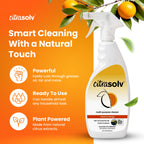 Citra Solv All Purpose Cleaning Spray – Powerful Citrus Degreaser for Kitchen & Bathroom, Multi-Surface Cleaner, No Harsh Chemicals, Valencia Orange 22oz (Pack of 3)