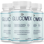 (3 Pack) Glucovex Capsules, Official Glucovex Pills with All Natural Ingredients, Advanced Glucovox Overall Health and Wellness Vitamin Supplement with Max Strength Multivitamin Support (180 Capsules)