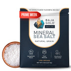 Baja Gold Mineral Sea Salt - Recommended by Gary Brecka - Organic Natural Grain Salt for Cooking & Baking | Low Sodium, Authentic Baja Salt | Ideal for All Culinary Creations | 5 lb. Resealable Bag, 1,500+ Servings
