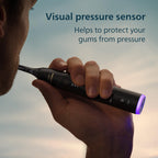 Philips Sonicare 7300 Series Electric Toothbrush - Next-Generation Sonicare Technology, Pressure Sensor, 12 Brushing Settings, SmarTimer, BrushPacer, 21-Day Runtime, Travel Case, Black, HX7421/07