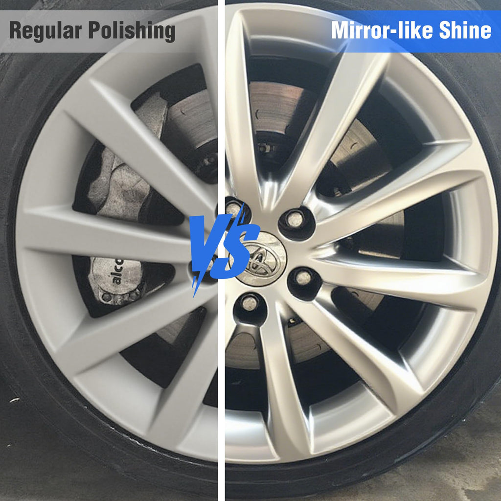 Konvixon 2PCS 8" Airway Buffing Wheel with 5/8" Arbor Flange-Free Hub，Blue Buffing Wheels for Angle Grinder, Heavy Cutting Metal Polishing Wheel for Aluminum Wheels Stainless Steel Metal Surface Prep