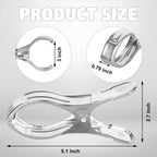 30 PCS Pool Cover Clips Stainless Steel Wind Guard Clamps 5.1 Inch Large Pool Covers Clamps Heavy Duty Swimming Pools Windproof Clips for Above Ground Pools Cover