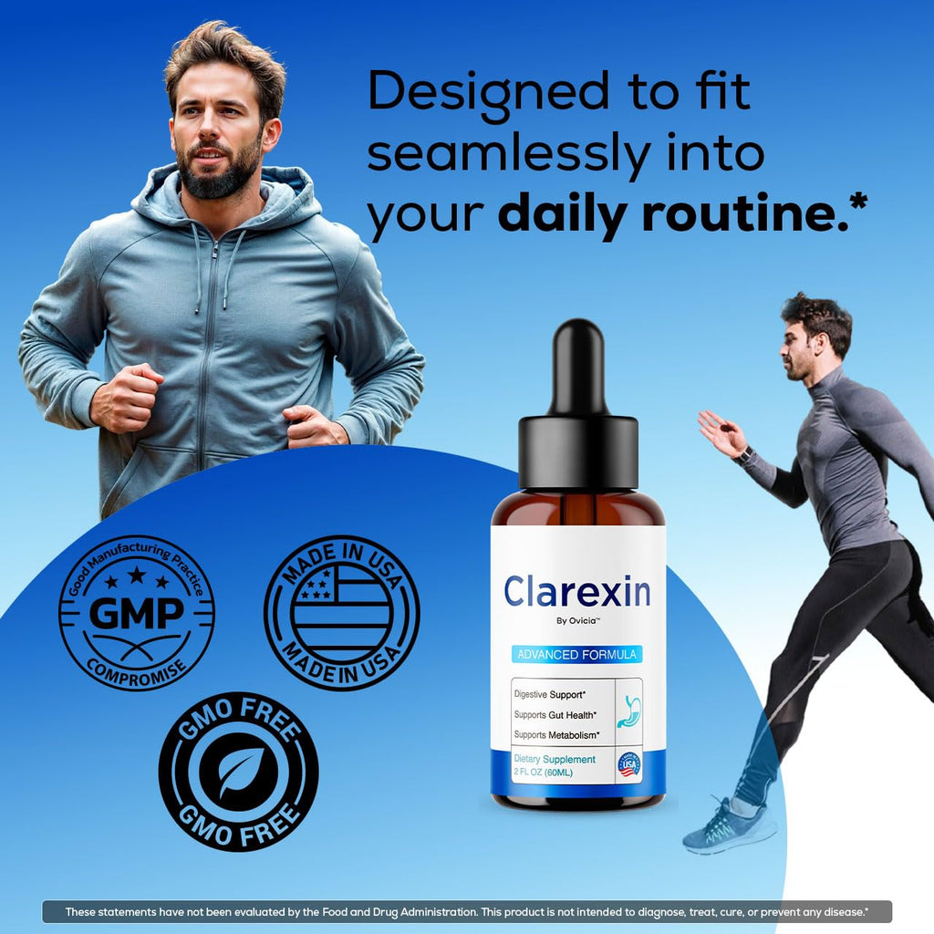 (3 Pack) Clarexin Liquid Drops - Official Clarexin Oral Liquid Advanced Premium Formula with All Natural Ingredients, Maximum Strength for Wellness & Overall Health Support, 3 Bottles for 3 Months