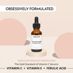 MAELOVE Glow Maker Vitamin C Serum with Vitamin E, Ferulic Acid & Hyaluronic Acid, Award-Winning Brightening and Hydrating Facial Serum, Unscented, 1.0 fl oz
