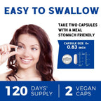 Vitalibre 10 in 1 Magnesium Complex, 420mg Elemental Magnesium | Ultra Strength, Max Absorption | Chelated Magnesium Supplement for Nerves, Bone & Heart Health | Non-GMO, 240 Vegan Capsules