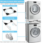 Washer and Dryer Stacking Kit - Universal Stacking Kit with Pull-Out Drying Rack for Laundry Room - Adjustable 24" - 29" - Space-Saving
