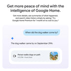 Google Nest Doorbell (Wired, 3rd Gen) - 2K Video and Gemini, Live View, Night Vision, 2-Way Audio - Works with Google Home - 2025 Model - Snow