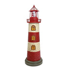 Large Garden Statues 23" Coastal Solar Lighthouse Garden Decor for Outside