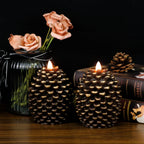 Wondise Flameless Candles with 6H Timer Battery Operated