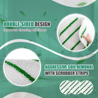 Tioncy 3 Pcs 19 Inches Synthetic Carpet Bonnet Scrubber Brush Carpet Bonnets Pads Commercial Grade Rug Scrubber Abrasion and Absorbency with Cleaning Strips