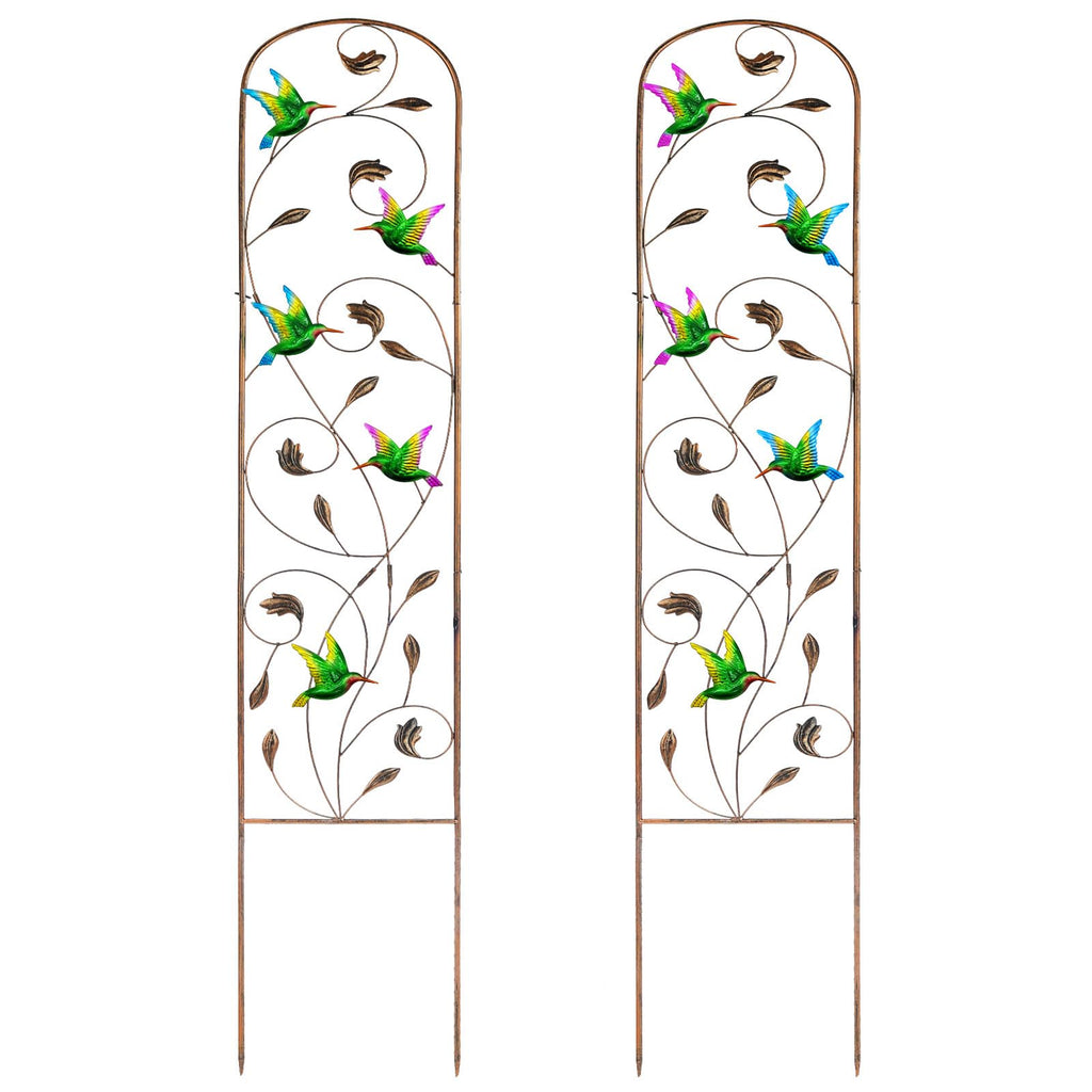 2 Pack Metal Garden Trellis for Climbing Plants