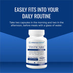 Approved Science TestiCare - Testicular Vein Support - Horse Chestnut, Witch Hazel - 3 Bottles - 135 Capsules - Vegan