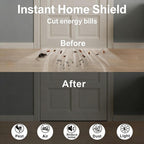 Trisiki Door Weather Stripping for Doors and Windows, Self-Adhesive Foam Gasket Tape, Energy-Saving (1/4 in x 1/4 in x 33 Ft)