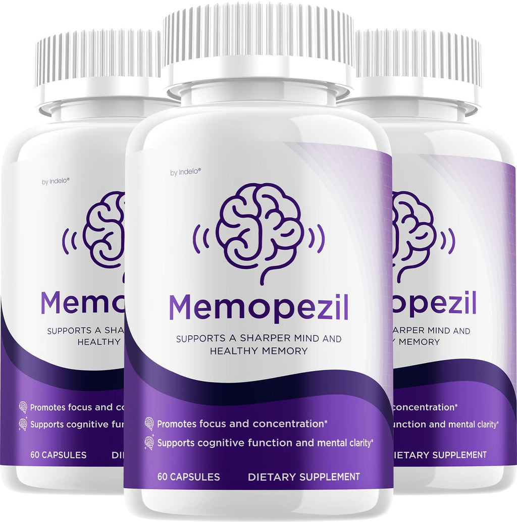 (3 Pack) Memopezil – Advanced Supplement Formula for Brain Health Support (180 Capsules)