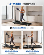 Walking Pad Treadmill for Home, Walking Pad with Incline and Handle Bar