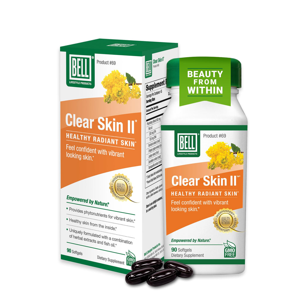 Bell Clear Skin Lifestyle Products | Works from The Inside by Providing The nutrients Needed for Healthy, Vibrant Skin | Sold Directly by The Manufacturer