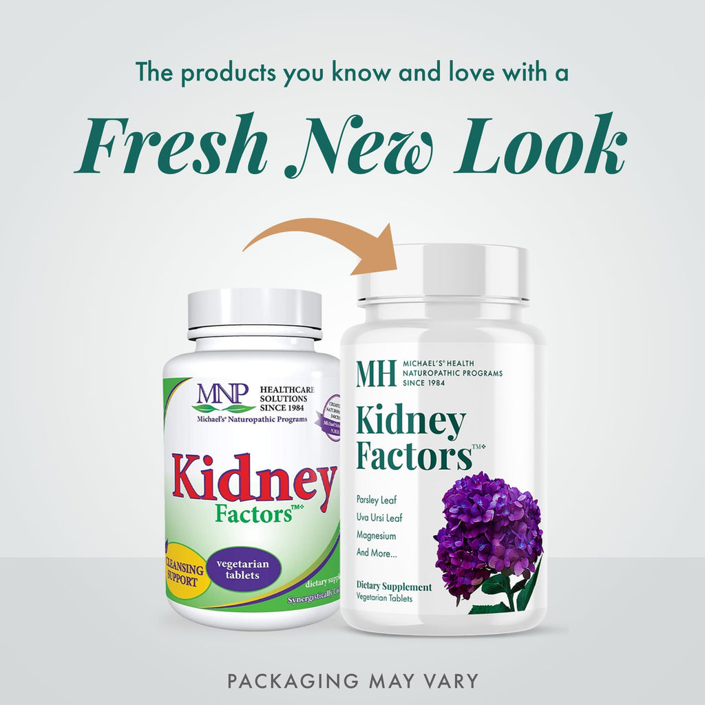 Michael's Health Naturopathic Programs Kidney Factors - 120 Vegetarian Tablets - Nutrients for Kidney Function - Gluten Free, Kosher - 40 Servings