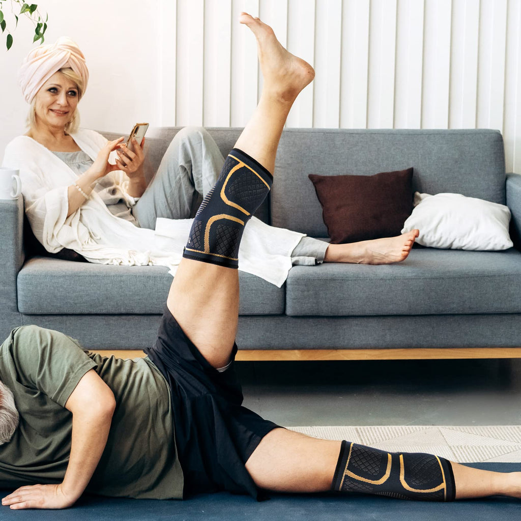 Copper Knee Braces for Men and Women (2 pack) -Knee Supports Copper Compression Knee Sleeve for Knee Pain, Arthritis, Sports and Recovery Support (3X-Large)