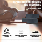 2 Pcs Yoga Blocks, 9"x6"x3" Foam Blocks Yoga Props for Pilates Stretching and Meditation Exercise Blocks Lightweight Yoga Essentials (Grey, normal)