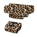 Underarm Crutch's Pad and Hand Grip Covers Universal Forearm Handle Padded Cushion Sets Accessories for Crutches Pads for Armpits (Leopard)